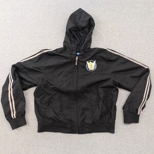 Disney Tinkerbell Zip Up Hoodie Jacket‎ Black Pixie Hollow Womens L Patch